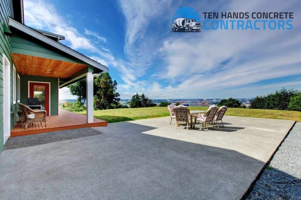 Concrete patio installation Houston TX
